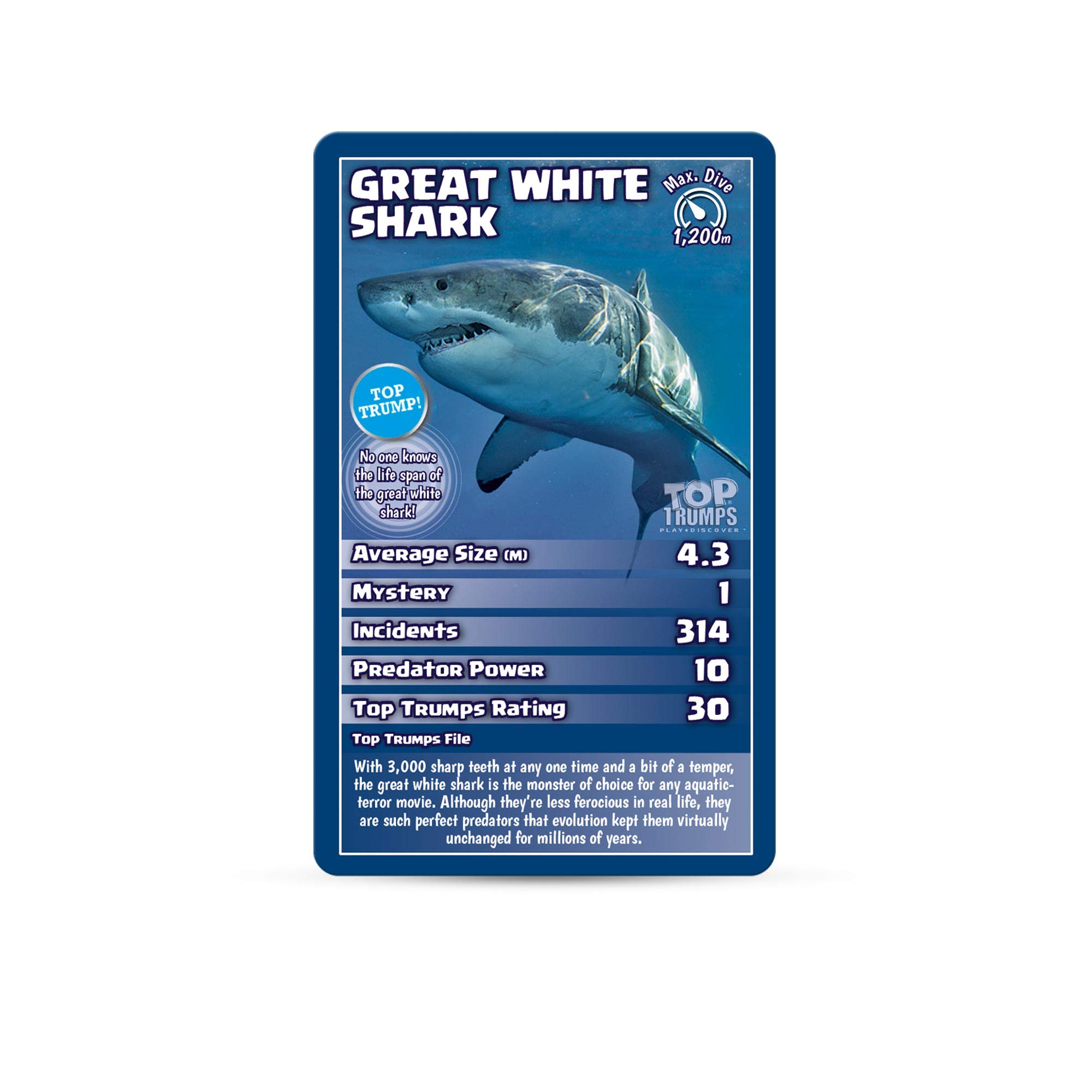 Foto 5 pulgar | Juego De Cartas Top Trumps Sharks Classics Para Niños Y Niñas Mayores De 6 Años - Venta Internacional.