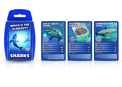 Foto 5 | Juego De Cartas Top Trumps Sharks Classics Para Niños Y Niñas Mayores De 6 Años - Venta Internacional.