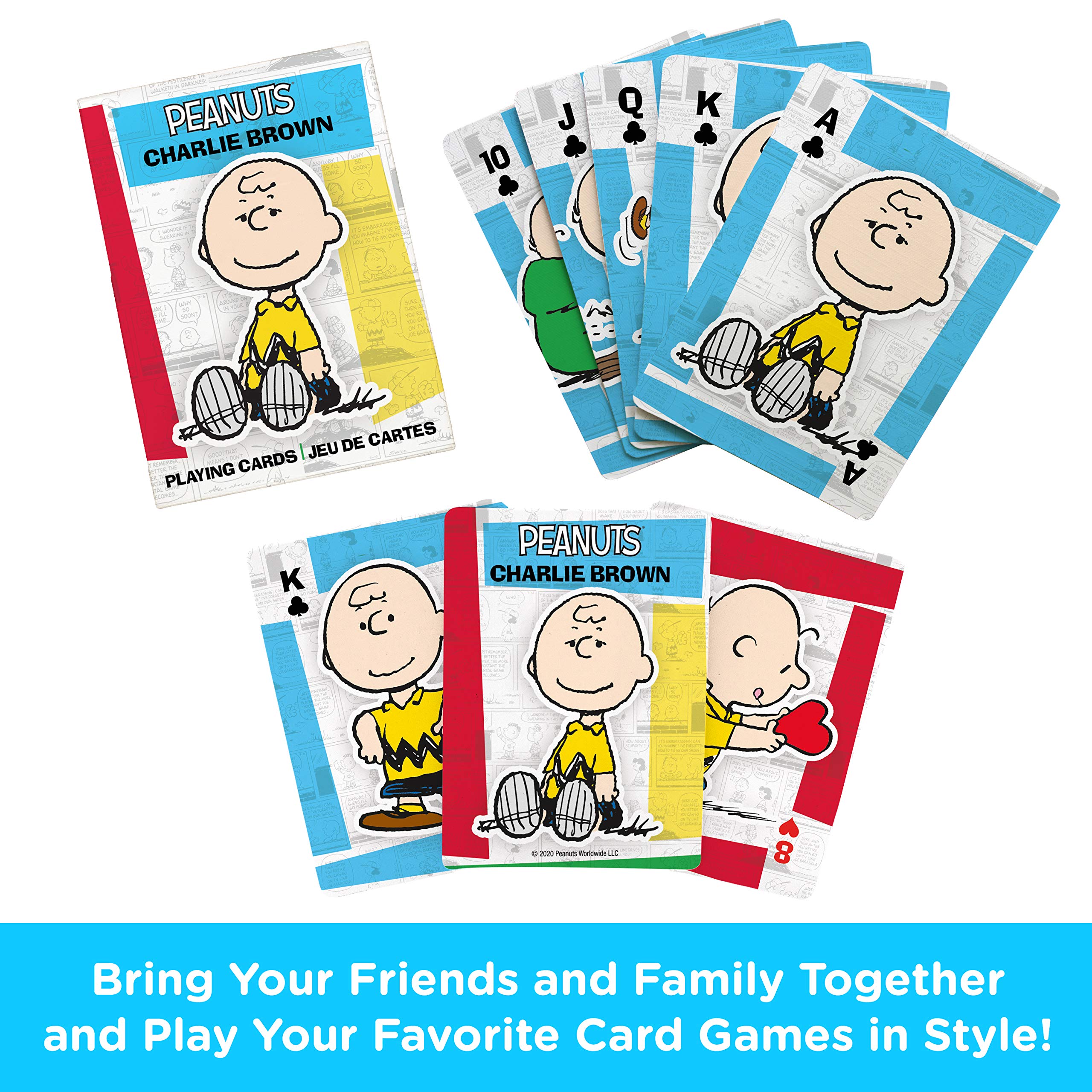 Foto 2 | Baraja De Cartas Aquarius Peanuts Con Temática De Charlie Brown - Venta Internacional.