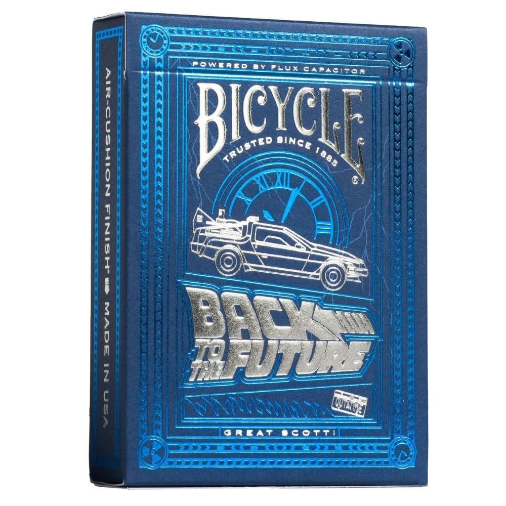 Foto 2 pulgar | Juego De Cartas Para Bicicleta Regreso Al Futuro, Paquete De 1 Unidad, Color Azul - Venta Internacional.