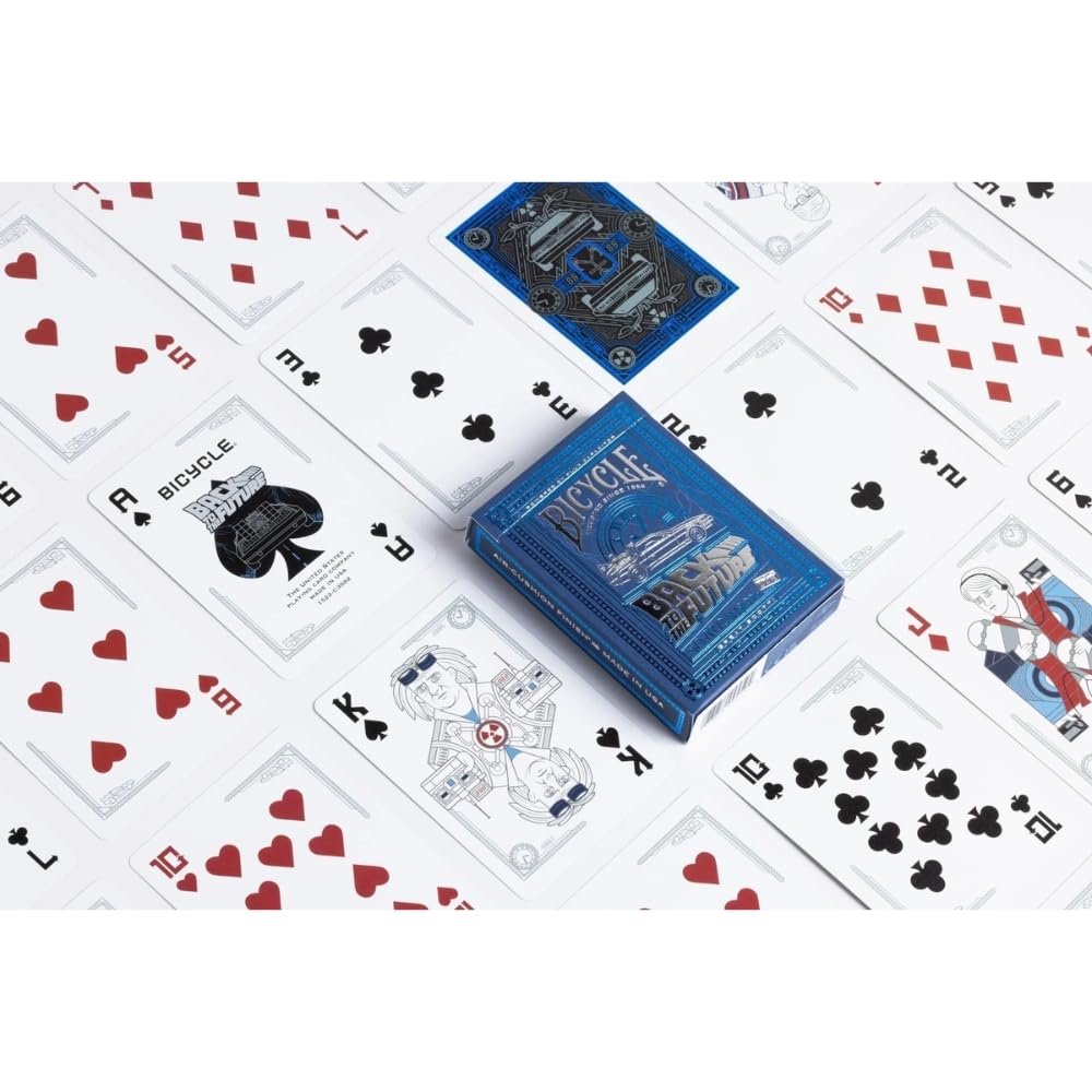 Foto 4 pulgar | Juego De Cartas Para Bicicleta Regreso Al Futuro, Paquete De 1 Unidad, Color Azul - Venta Internacional.
