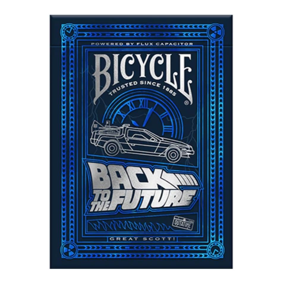 Foto 5 pulgar | Juego De Cartas Para Bicicleta Regreso Al Futuro, Paquete De 1 Unidad, Color Azul - Venta Internacional.