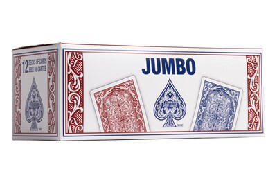 Foto 2 | Juego De Cartas Maverick Jumbo Index Poker, Paquete De 12, Rojo Y Azul - Venta Internacional.