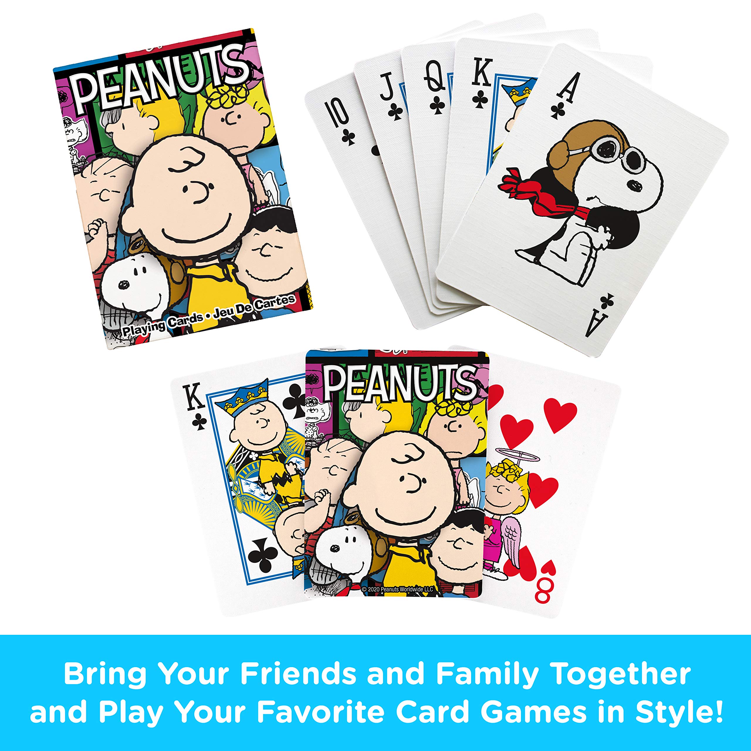 Foto 3 pulgar | Juego De Cartas Aquarius Peanuts, Mazo Fundido, Tamaño Póker - Venta Internacional.