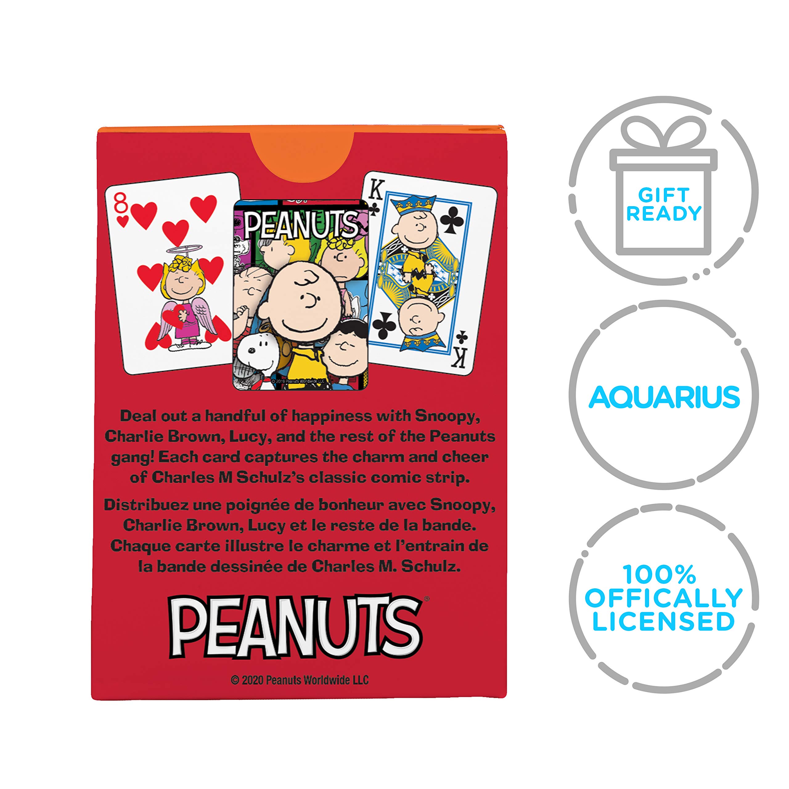 Foto 8 pulgar | Juego De Cartas Aquarius Peanuts, Mazo Fundido, Tamaño Póker - Venta Internacional.