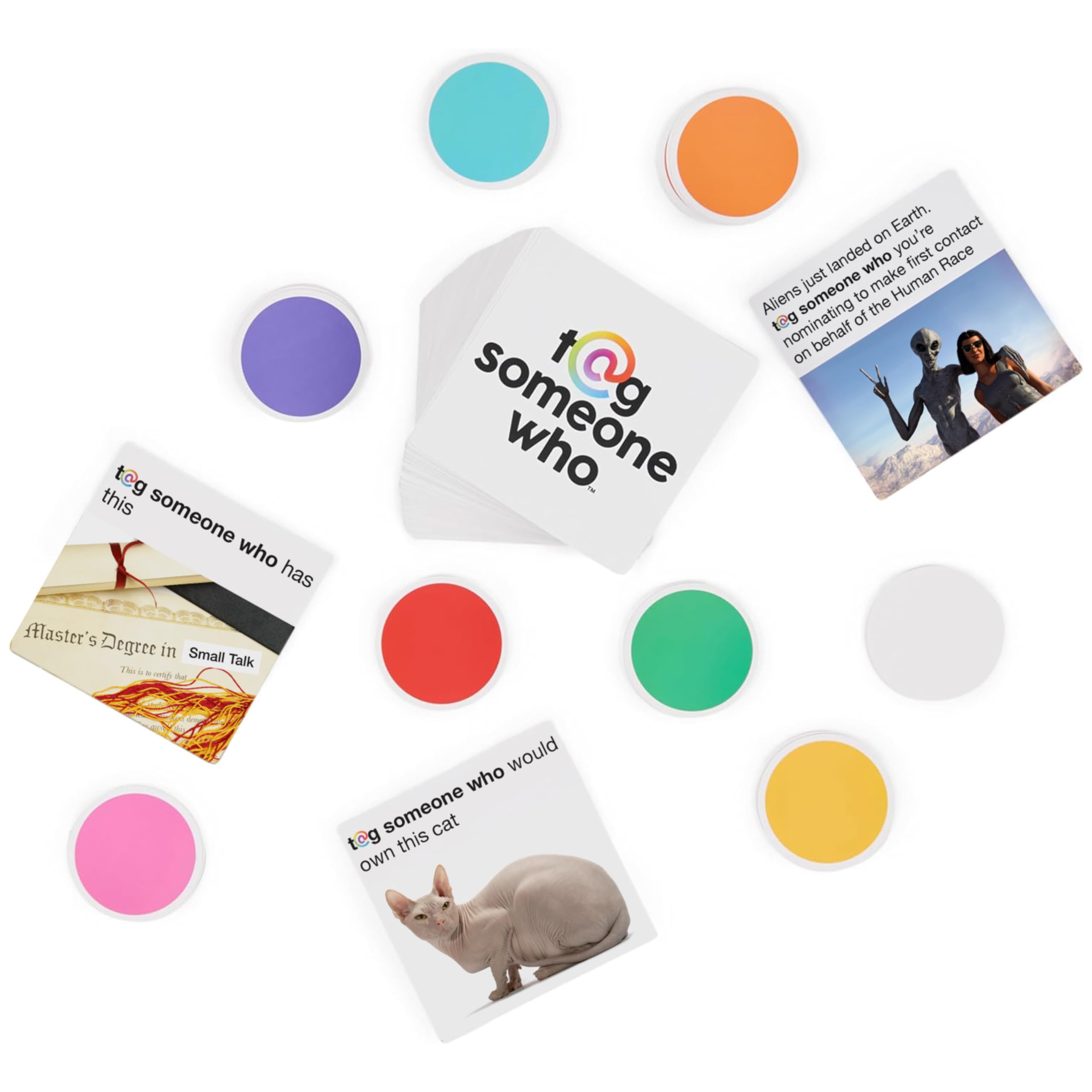 Foto 6 pulgar | Party Game Spin Master Games Etiquetan A Alguien Que Tuvo Un Éxito Viral - Venta Internacional.