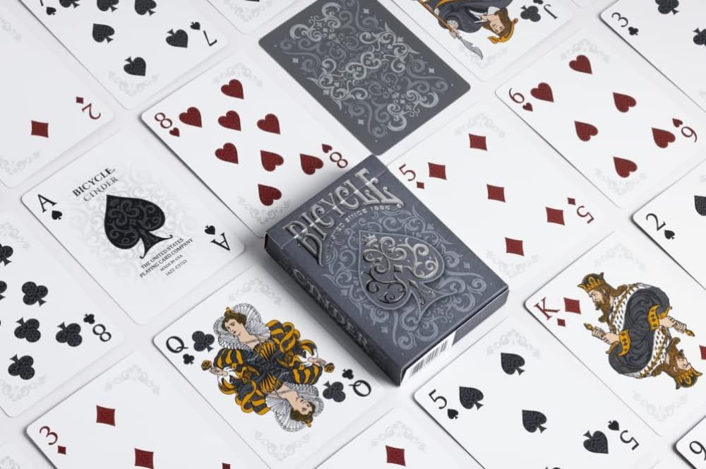 Foto 3 pulgar | Juego De Cartas Para Bicicleta Cinder Premium, Lámina Ahumada Plateada - Venta Internacional.