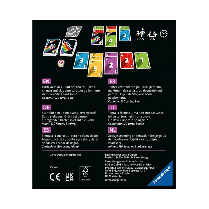 Foto 7 pulgar | Juego De Cartas Ravensburger Push 2024 Family 2-6 Jugadores A Partir De 8 Años - Venta Internacional.