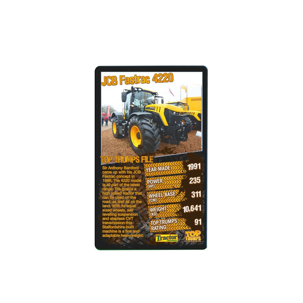Foto 6 pulgar | Juego De Cartas Top Trumps 30 Best Tractors Educational - Venta Internacional.