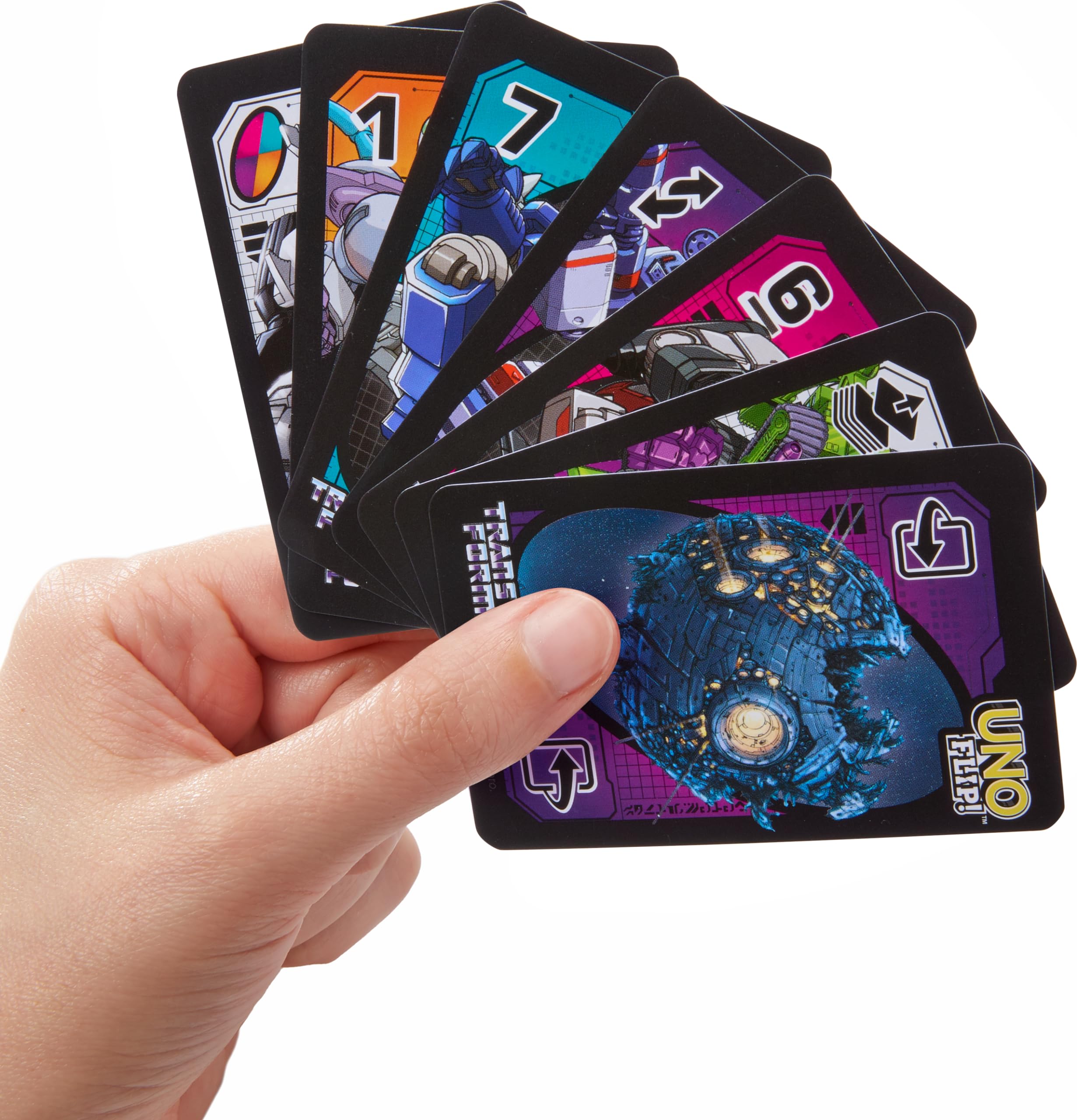 Foto 2 | Juego De Cartas Mattel Games Uno Flip Transformers Kids 7+ Years - Venta Internacional.