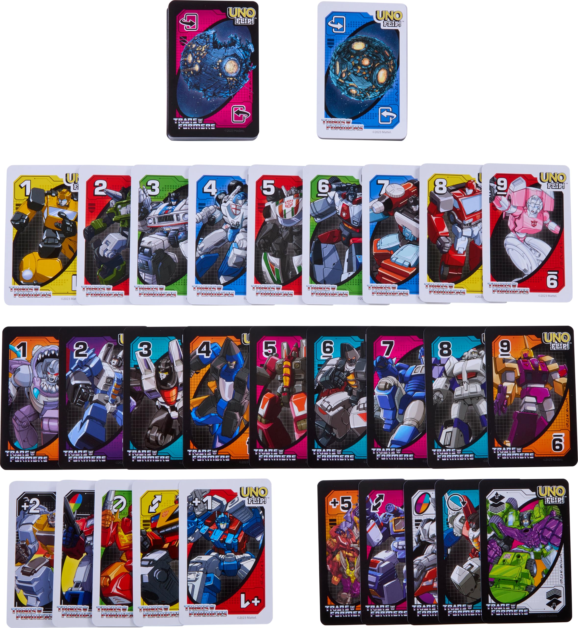 Foto 7 pulgar | Juego De Cartas Mattel Games Uno Flip Transformers Kids 7+ Years - Venta Internacional.