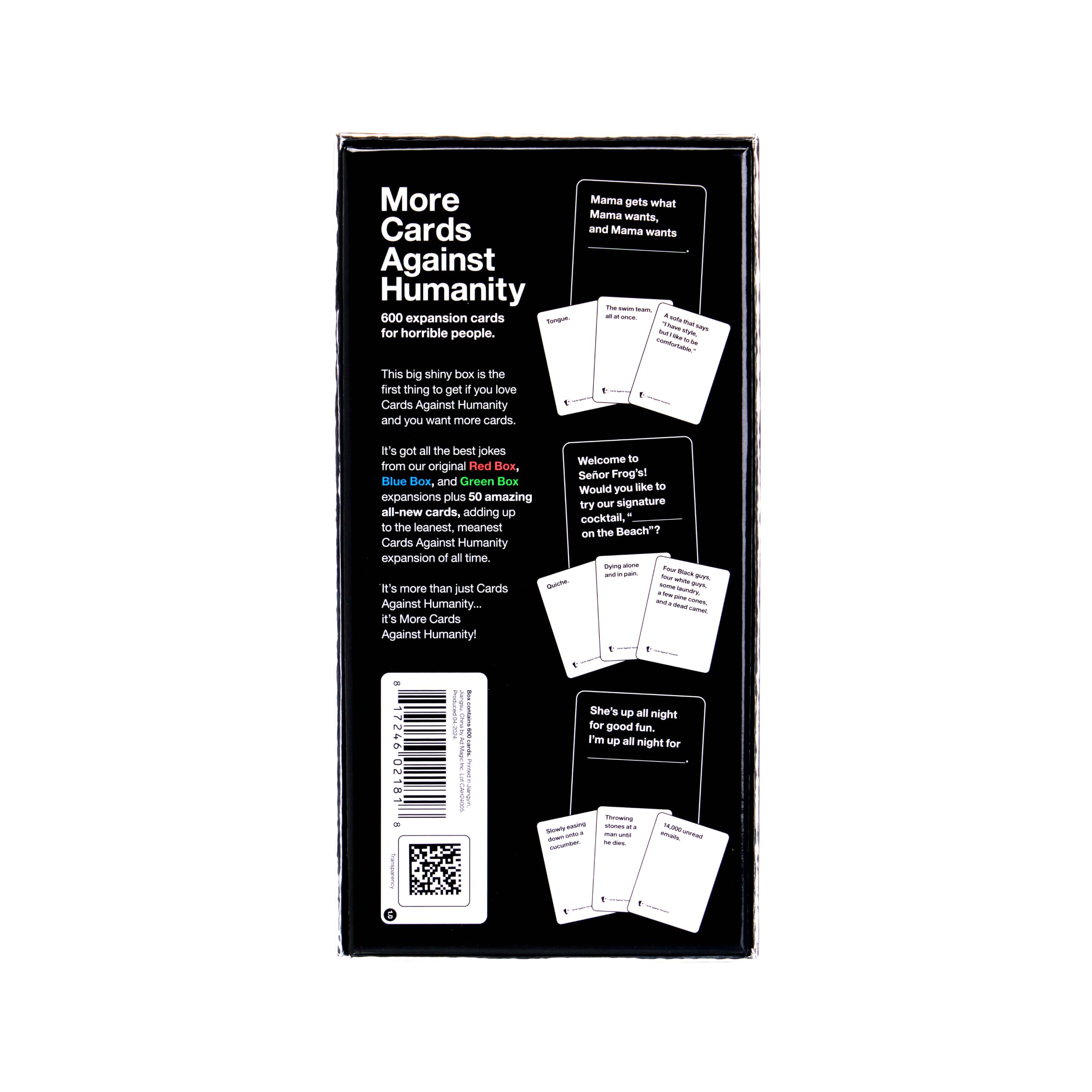 Foto 4 pulgar | Cartas De Juego De Cartas Against Humanity Expansión De 600 Cartas - Venta Internacional.