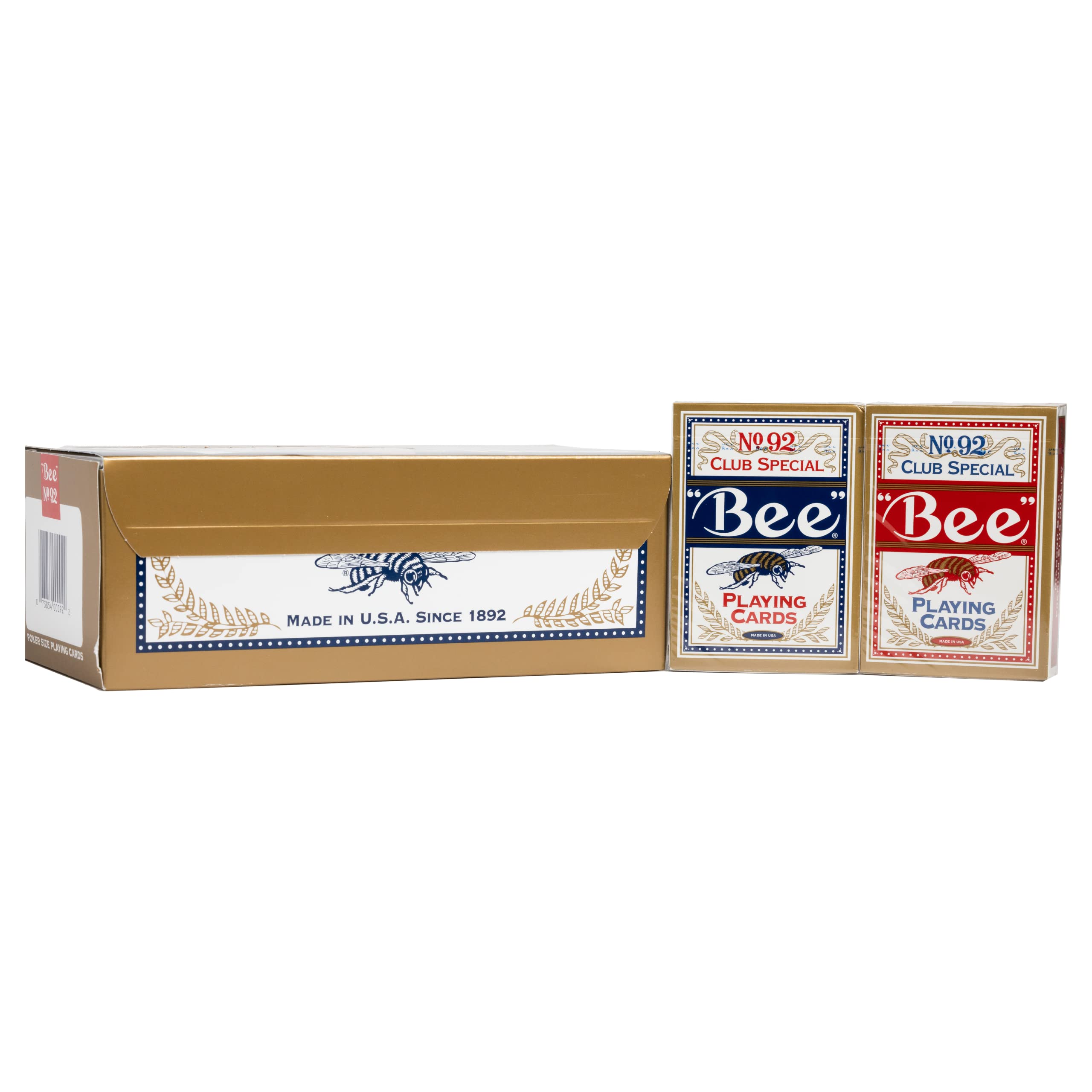 Juego De Cartas Bee Gold Standard Premium Poker, Paquete De 12 - Venta Internacional.