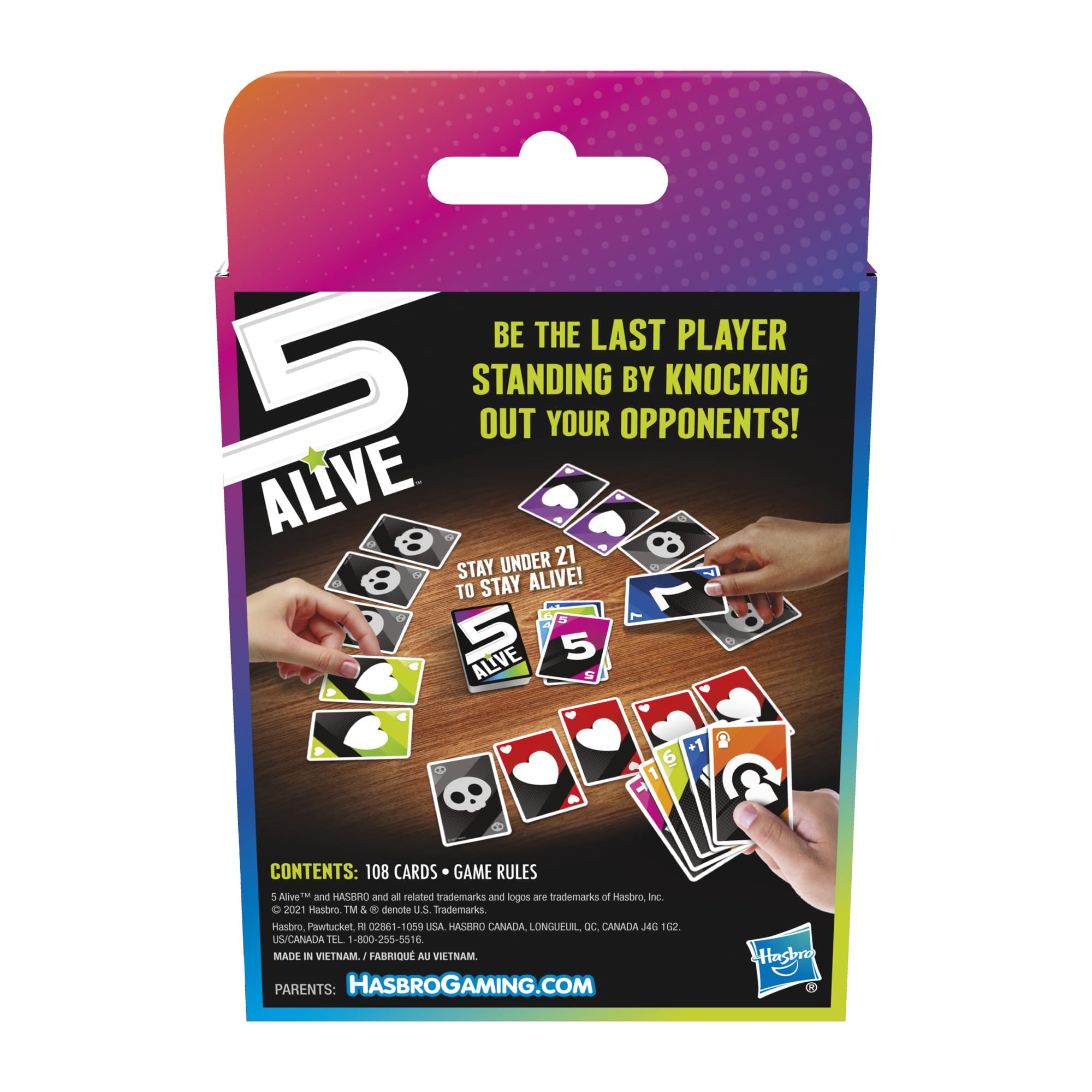 Foto 3 pulgar | Juego De Cartas Hasbro Gaming 5 Alive Fast-paced Para Niños Mayores De 8 Años - Venta Internacional.