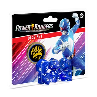 Foto 1 | Juego De Dados Renegade Game Studios Power Rangers Azul De 8 Piezas - Venta Internacional.