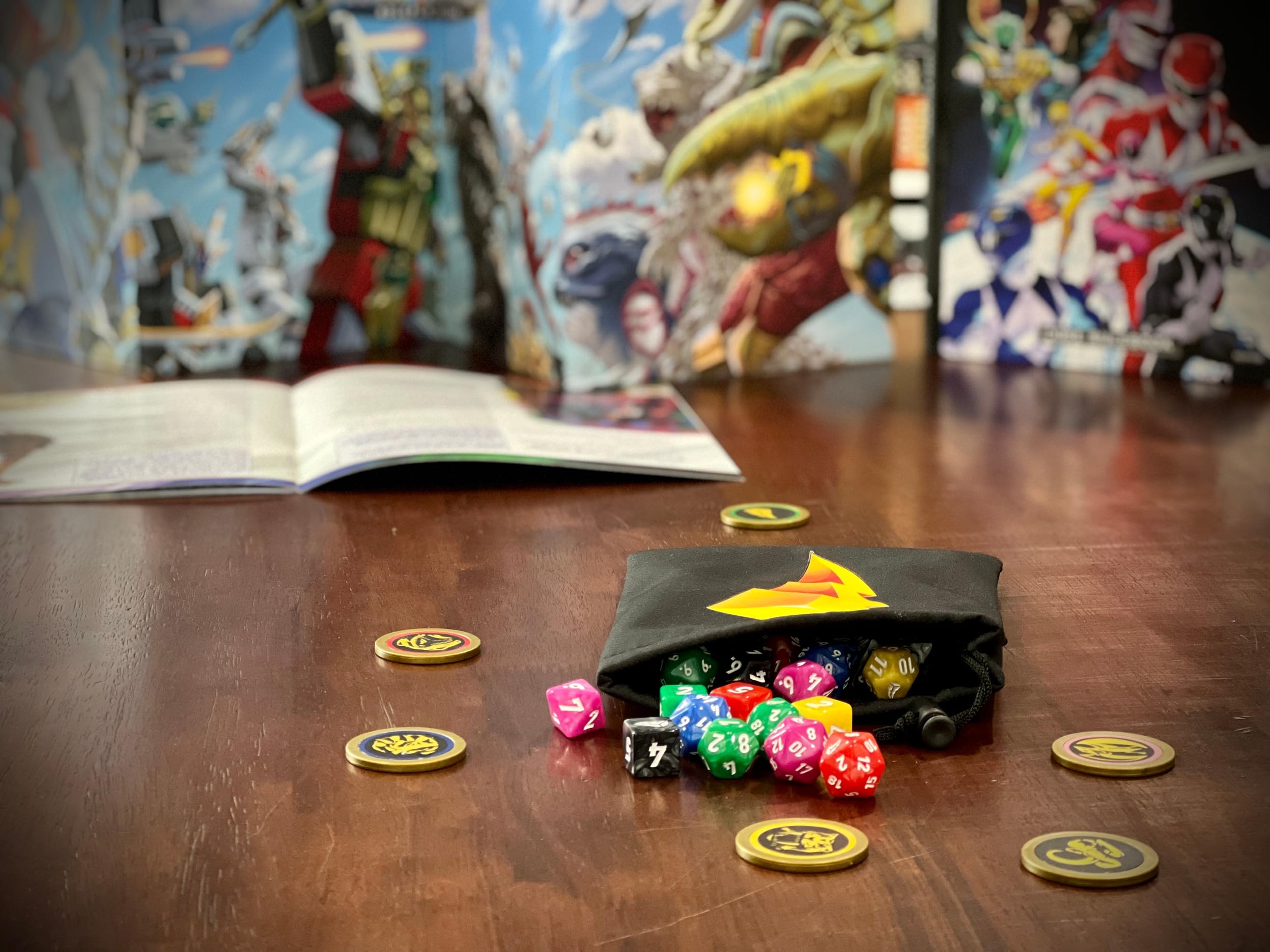 Foto 5 pulgar | Juego De Dados Renegade Game Studios Power Rangers Azul De 8 Piezas - Venta Internacional.