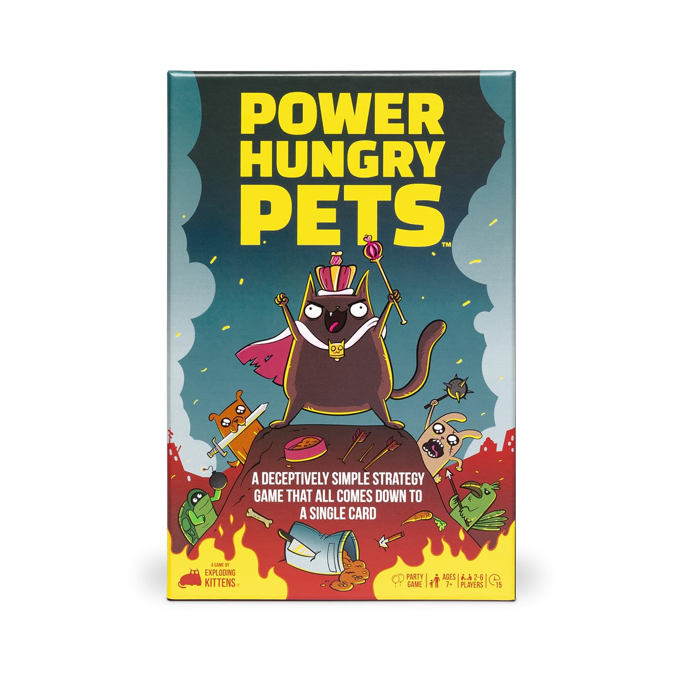 Foto 2 pulgar | Juego De Cartas Exploding Kittens Power Hungry Pets 2-6 Jugadores - Venta Internacional.