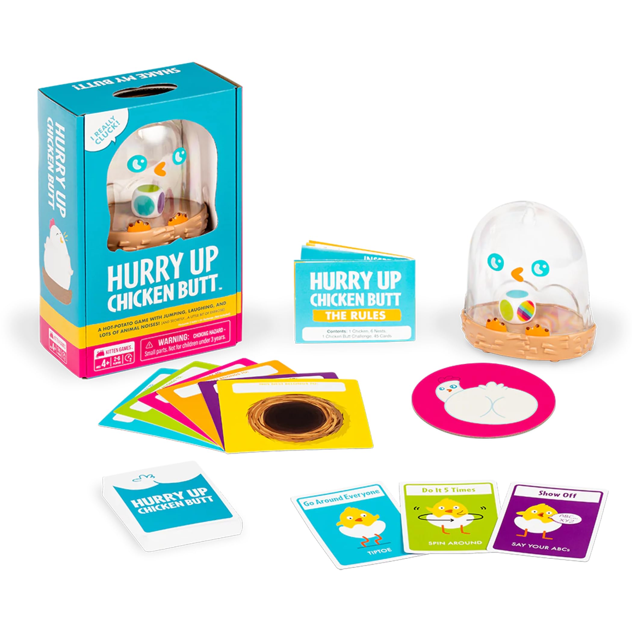 Foto 6 | Juego De Cartas Exploding Kittens Hurry Up Chicken Butt 2-6 Jugadores - Venta Internacional.