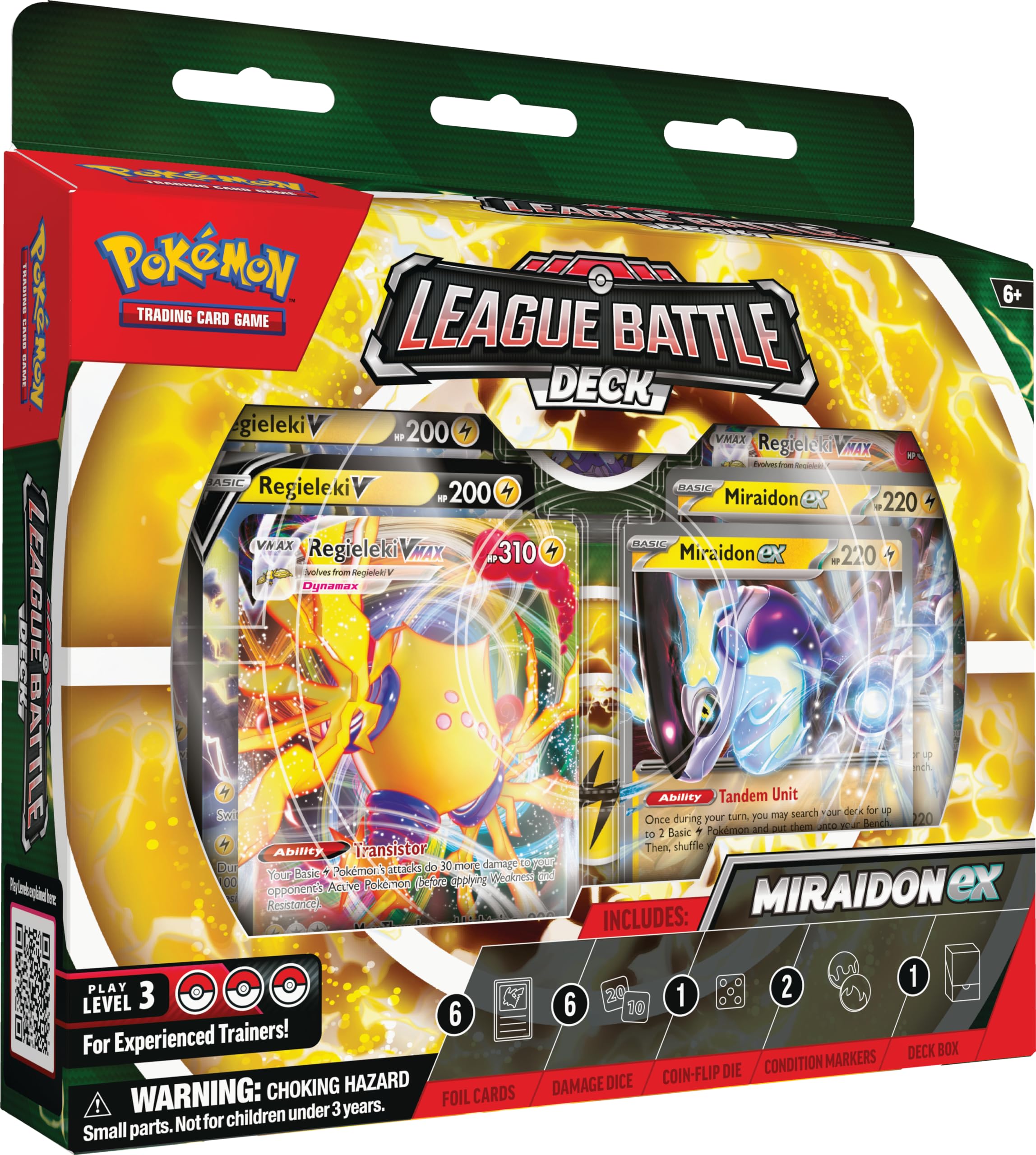 Foto 2 pulgar | Juego De Cartas Coleccionables Pokémon Miraidon Ex League Battle Deck - Venta Internacional.