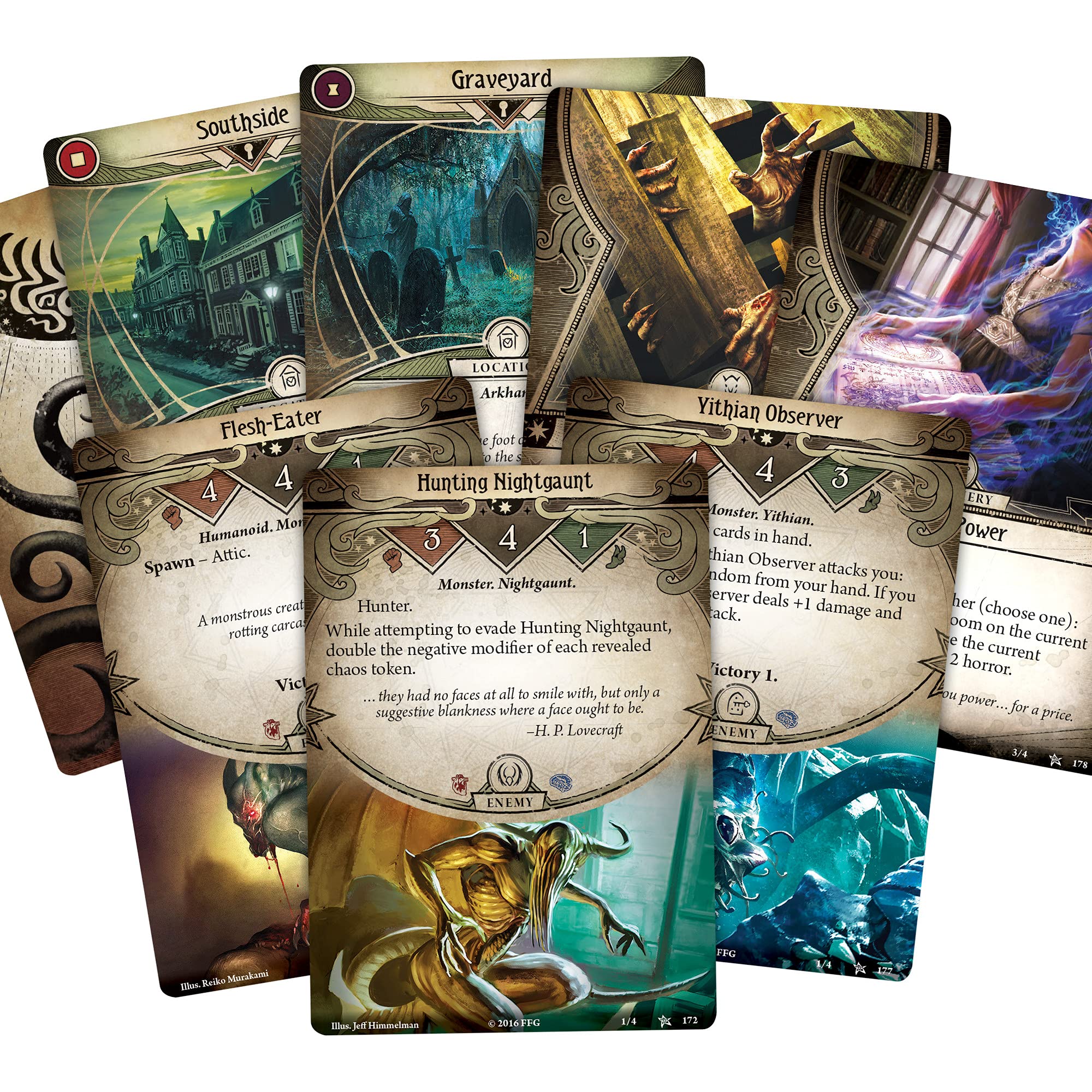 Foto 5 | Juego De Cartas Fantasy Flight Arkham Horror Mystery 14+ Ages - Venta Internacional.