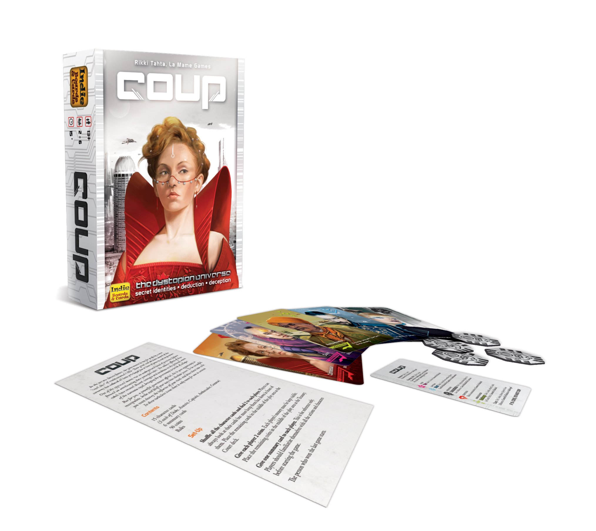 Foto 3 pulgar | Juego De Mesa Y Cartas Independiente Coup Para 2 A 6 Jugadores - Venta Internacional.