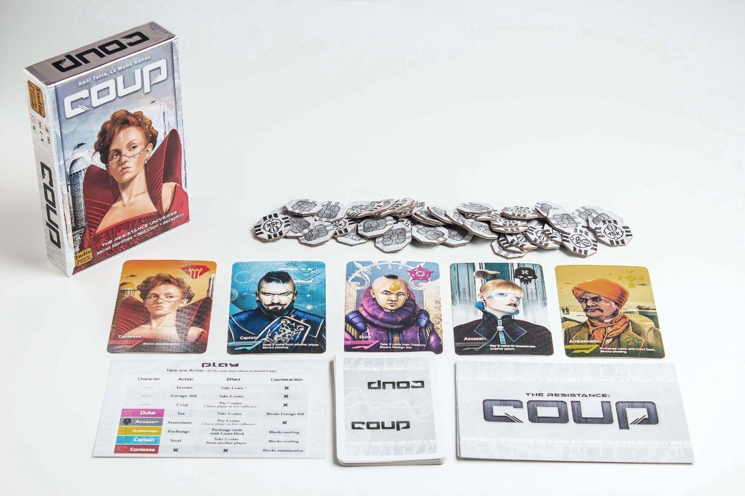 Foto 4 pulgar | Juego De Mesa Y Cartas Independiente Coup Para 2 A 6 Jugadores - Venta Internacional.