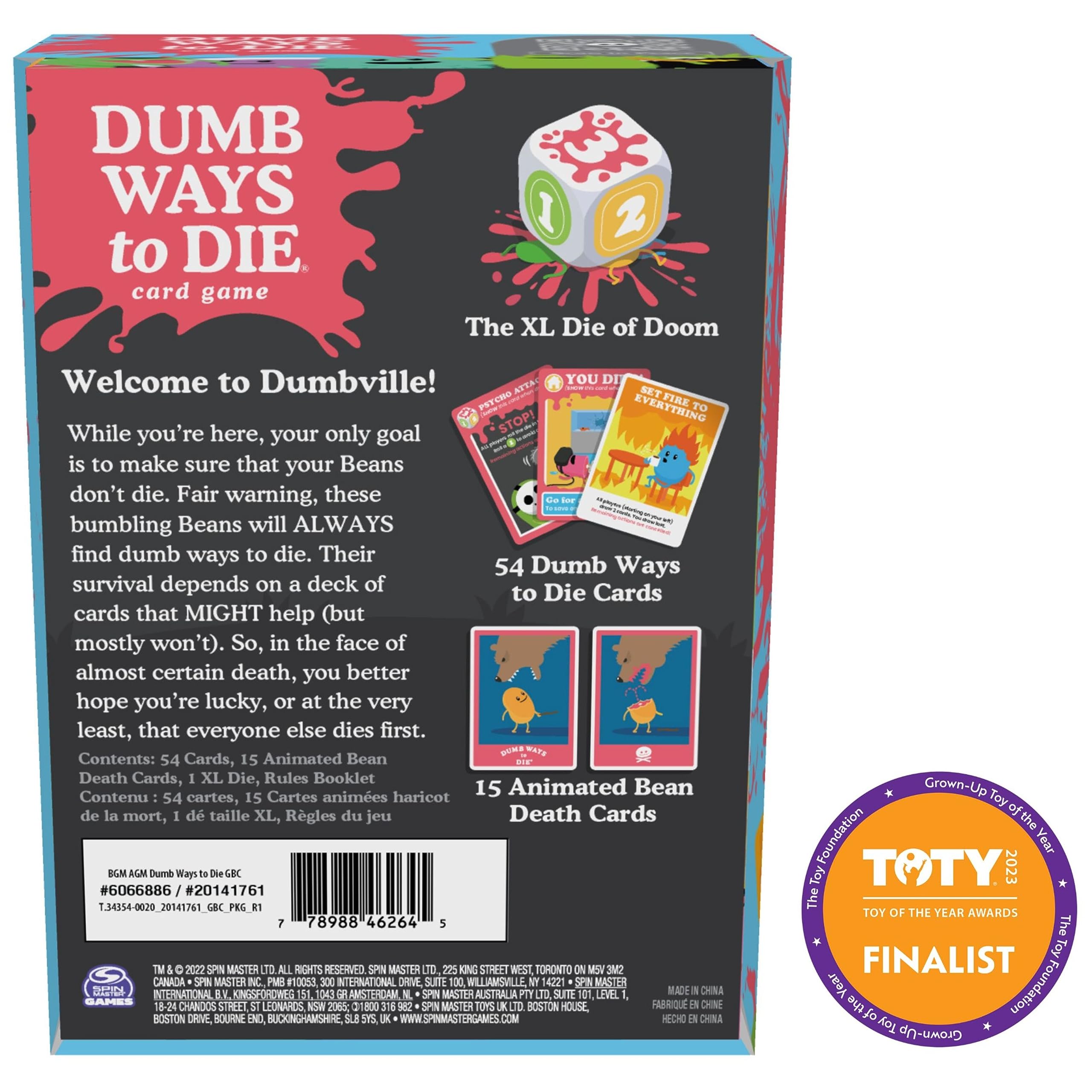 Foto 7 pulgar | Juego De Cartas Spin Master Games Dumb Ways To Die 12+ Years - Venta Internacional.