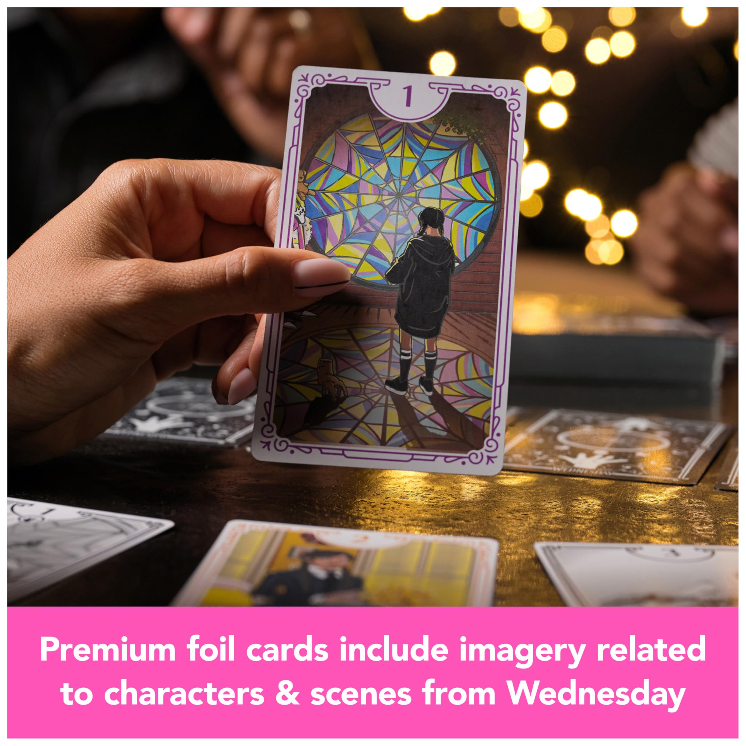Foto 5 pulgar | Juego De Cartas Spin Master Games Wednesday Premium Foil 10+ - Venta Internacional.