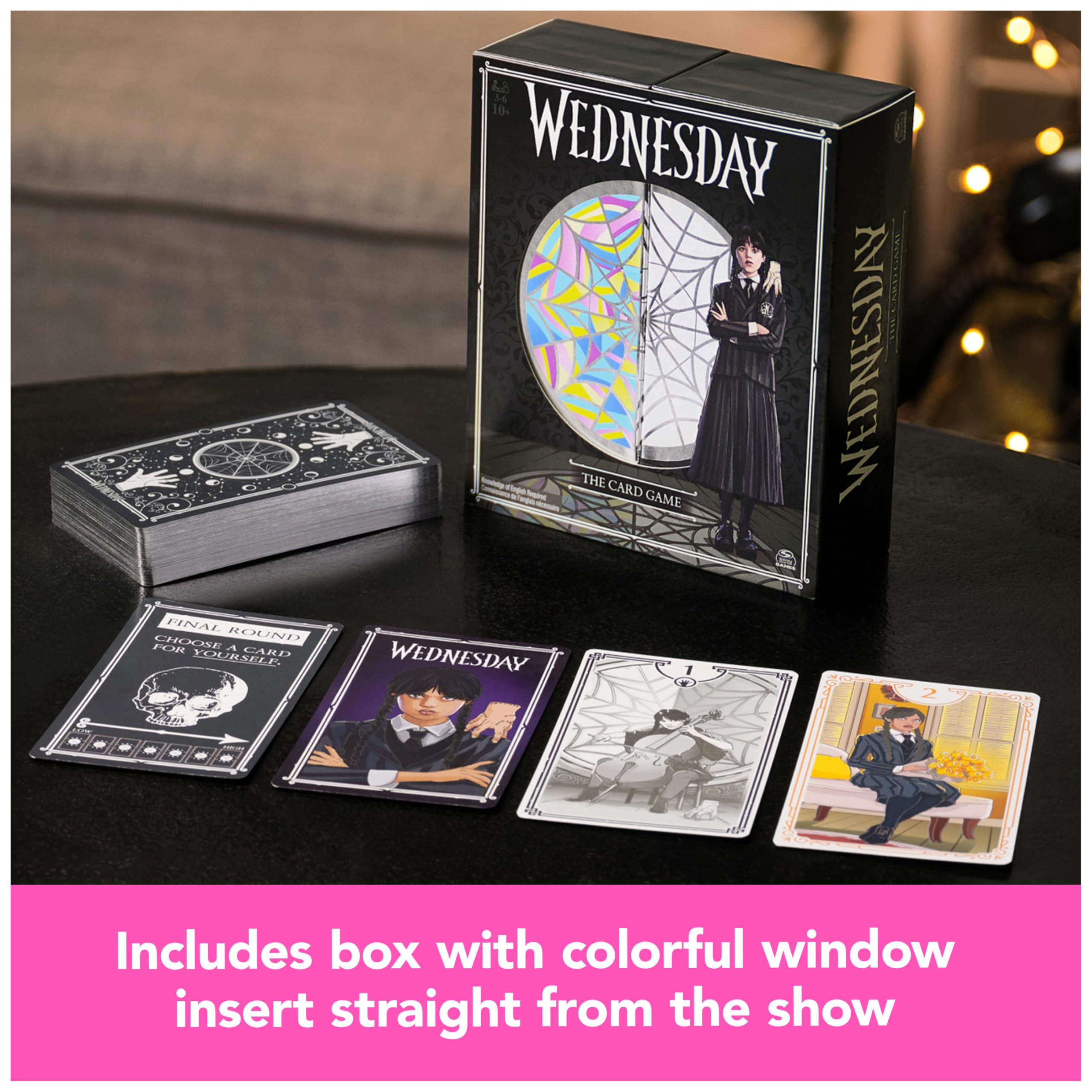 Foto 5 | Juego De Cartas Spin Master Games Wednesday Premium Foil 10+ - Venta Internacional.