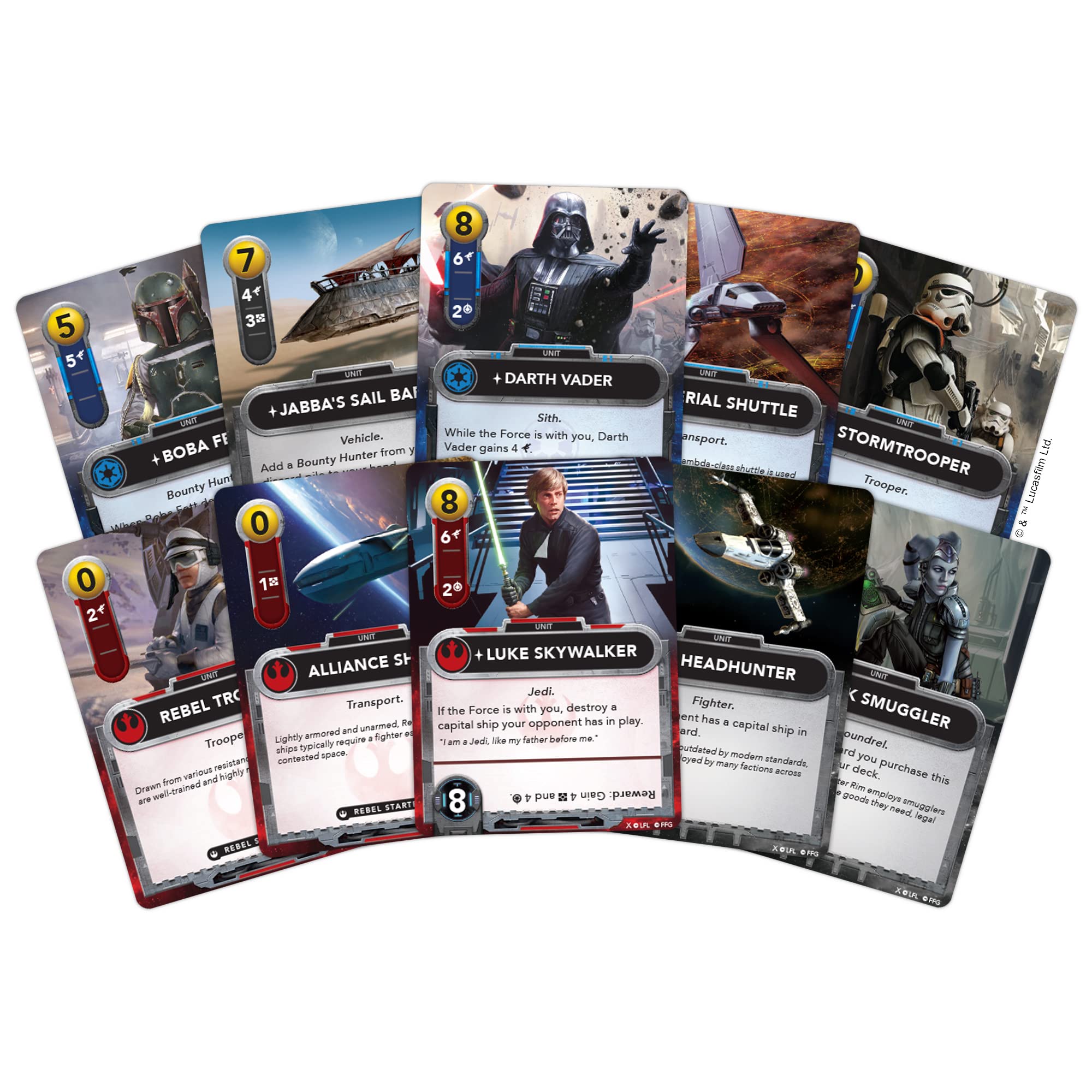 Foto 4 pulgar | Juego De Cartas Fantasy Flight Star Wars Deck Building Para 2 Jugadores - Venta Internacional.