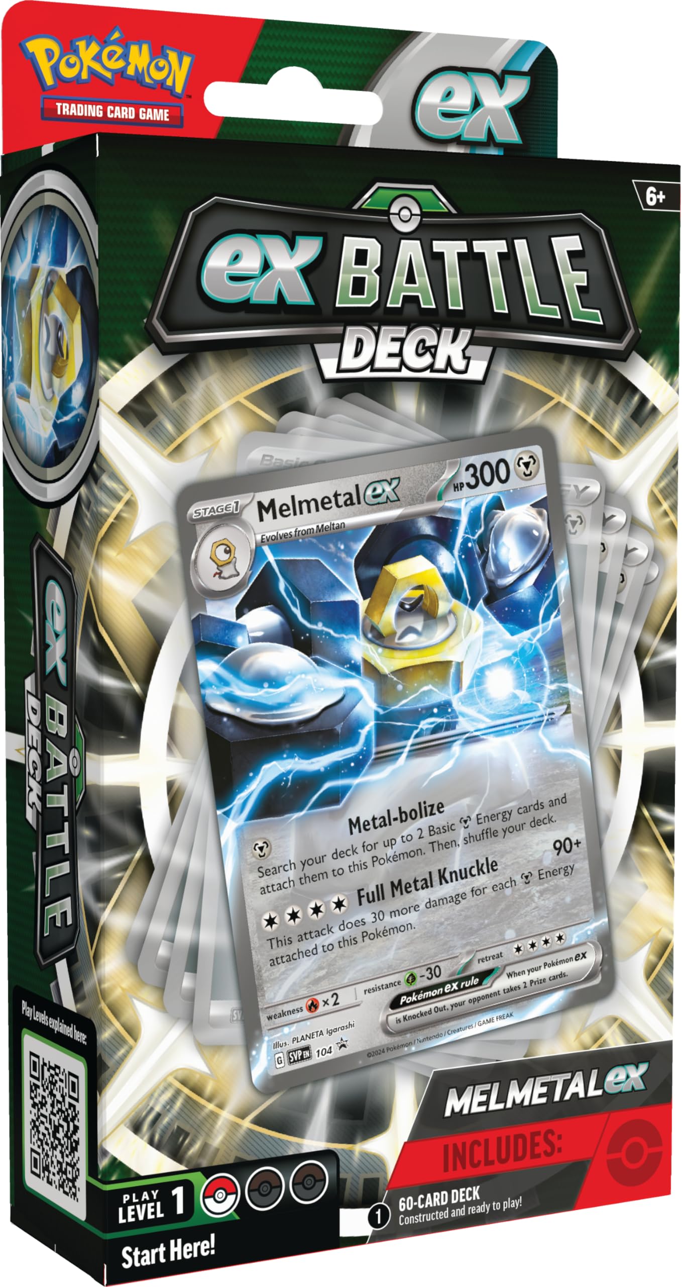 Foto 2 pulgar | Juego De Cartas Coleccionables Pokemon Melmetal Ex Battle Deck - Venta Internacional.