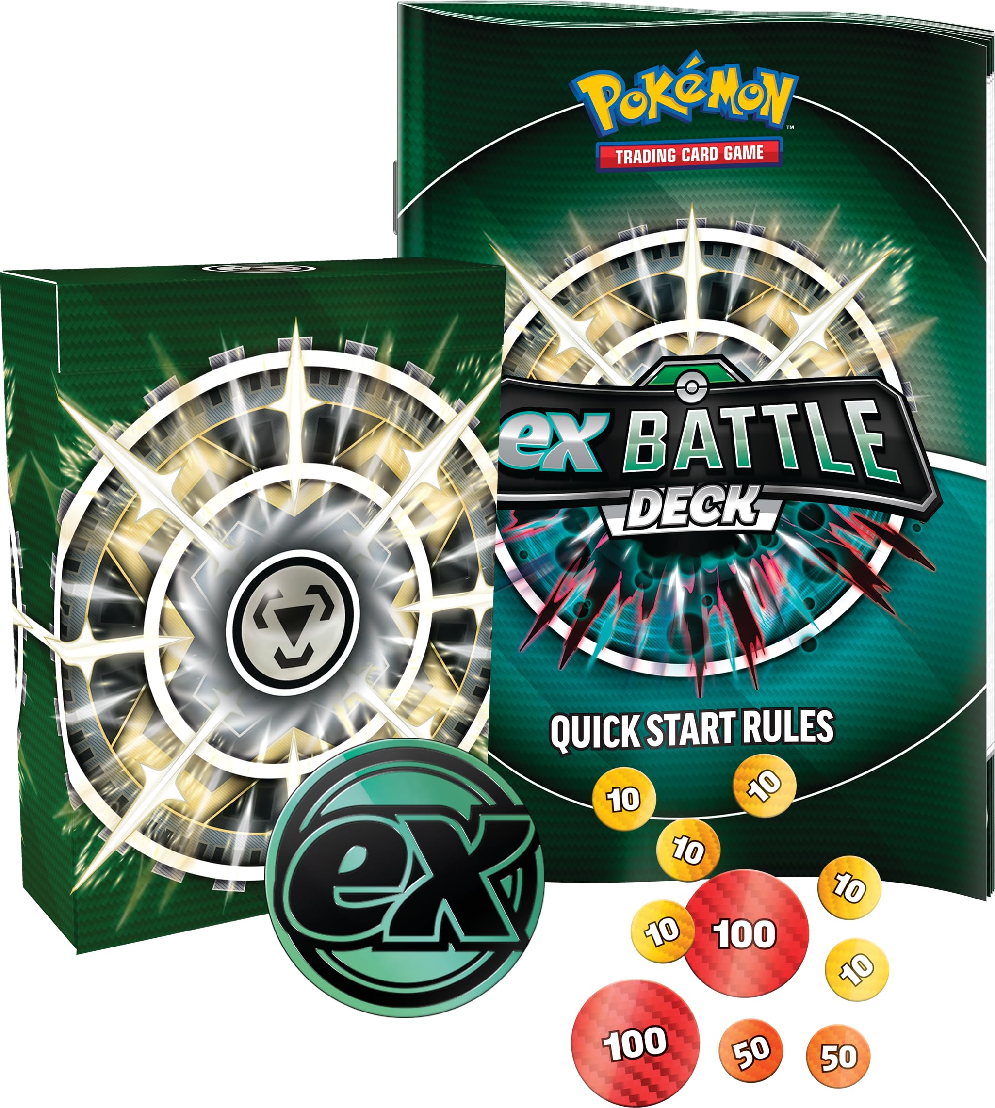 Foto 3 pulgar | Juego De Cartas Coleccionables Pokemon Melmetal Ex Battle Deck - Venta Internacional.