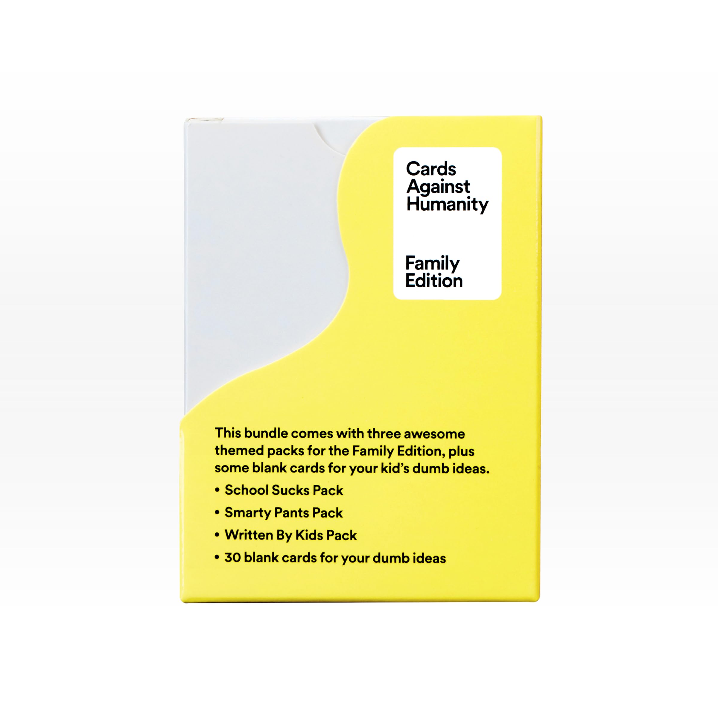 Foto 4 pulgar | Cartas De Juego De Cartas Against Humanity Family Edition Con 3 Paquetes - Venta Internacional.