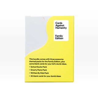 Foto 3 | Cartas De Juego De Cartas Against Humanity Family Edition Con 3 Paquetes - Venta Internacional.