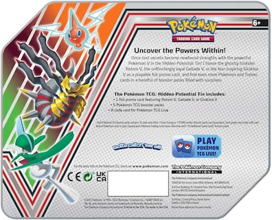 Foto 3 | Juego De Cartas Coleccionables Pokémon Hidden Potential Tin Gallade V - Venta Internacional.
