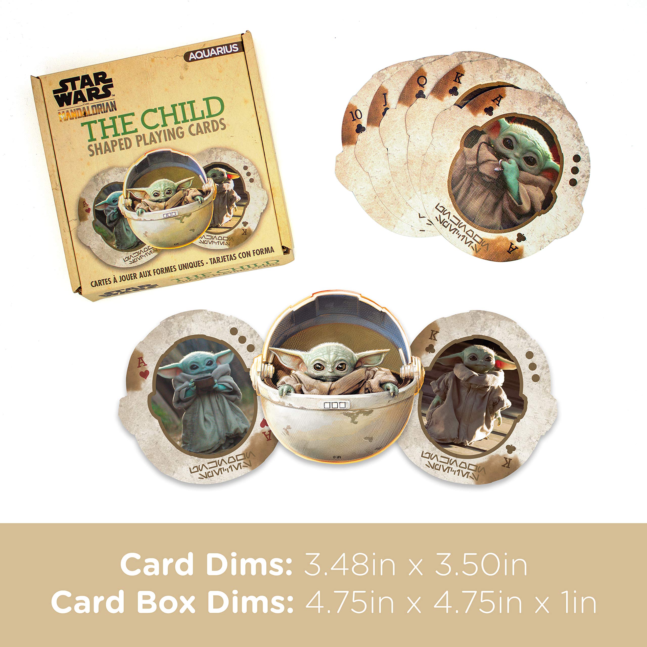 Foto 3 pulgar | Juego de Cartas Aquarius Star Wars The Mandalorian Baby Yoda - Venta Internacional