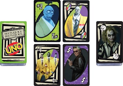 Foto 4 | Juego De Cartas Mattel Games Uno Beetlejuice Beetlejuice Kids 7+ - Venta Internacional.