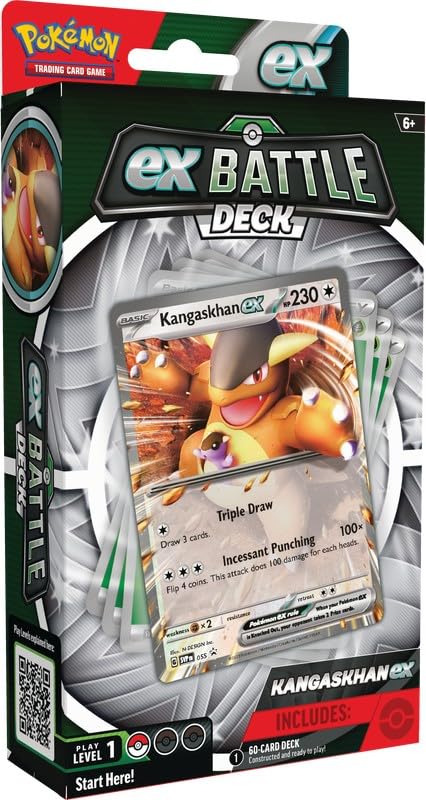 Juego de Cartas Coleccionables Pokémon Battle Decks Kangaskhan Ex - Venta Internacional