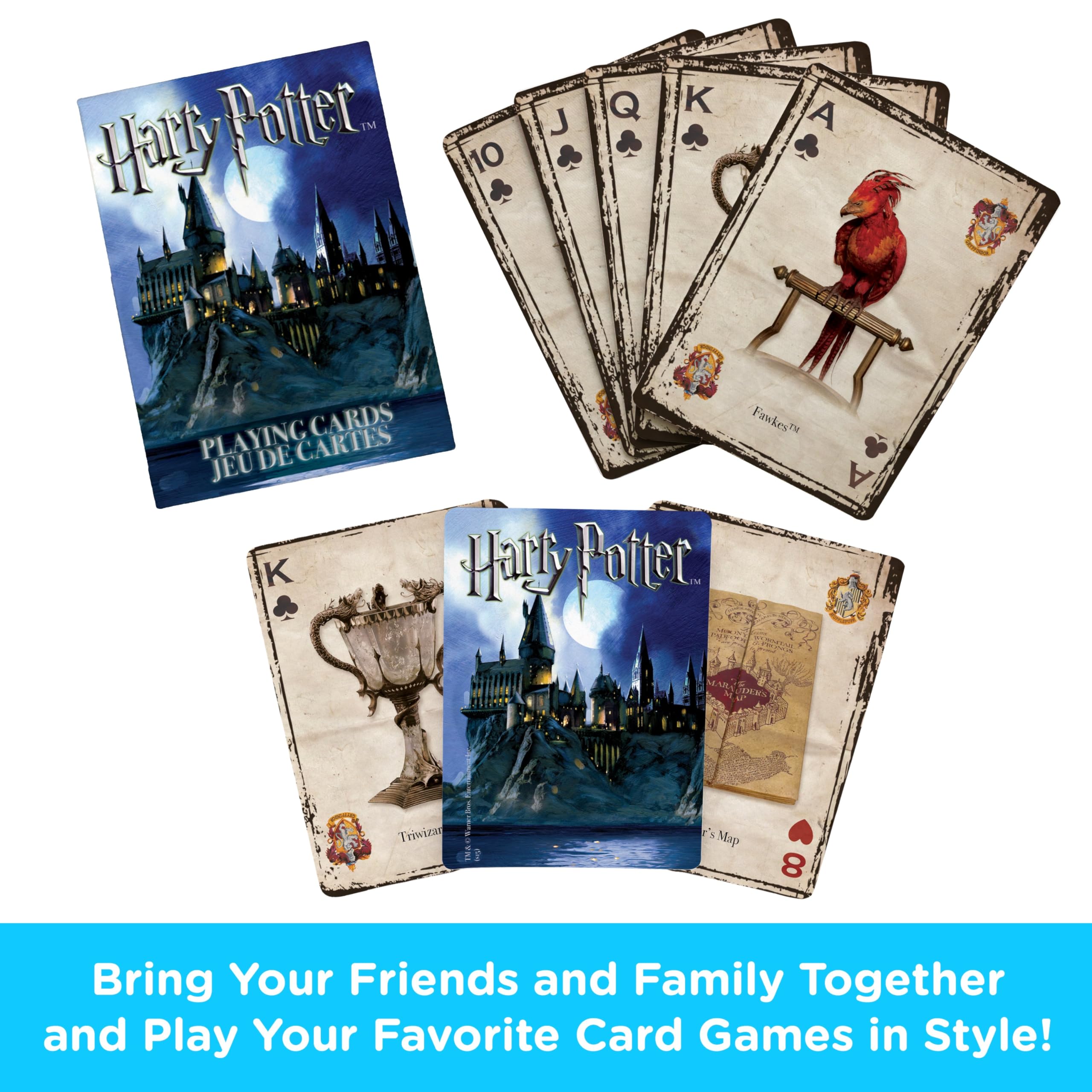 Foto 3 pulgar | Baraja De Cartas Con Temática De Harry Potter De Aquarius - Venta Internacional.