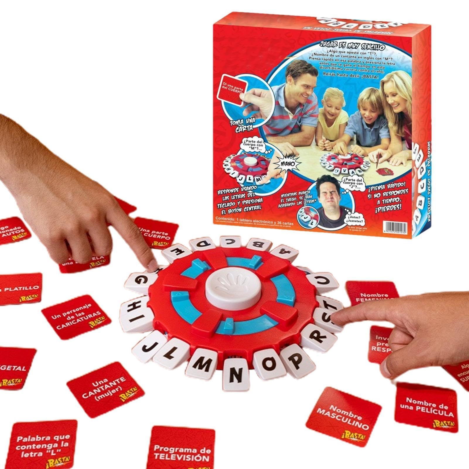 Foto 2 pulgar | Juego De Mesa Basta Spanish, Juego De Palabras, Juguete Educativo, Rojo - Venta Internacional.