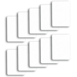 Foto 1 | Juego de 10 Cartas de Póker Blancas Recortadas Brybelly 100% plástico - Venta Internacional