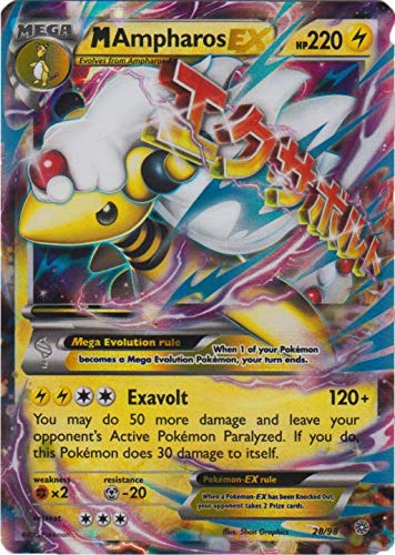 Foto 2 pulgar | Juego de Cartas Coleccionables Pokémon Mega Ampharos Ex #28 /98 - Venta Internacional