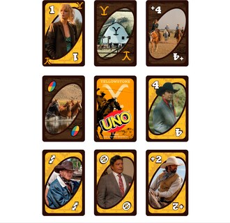 Foto 3 | Juego De Cartas Mattel Games Uno Yellowstone Para Niños Y Adultos Y Familia - Venta Internacional.