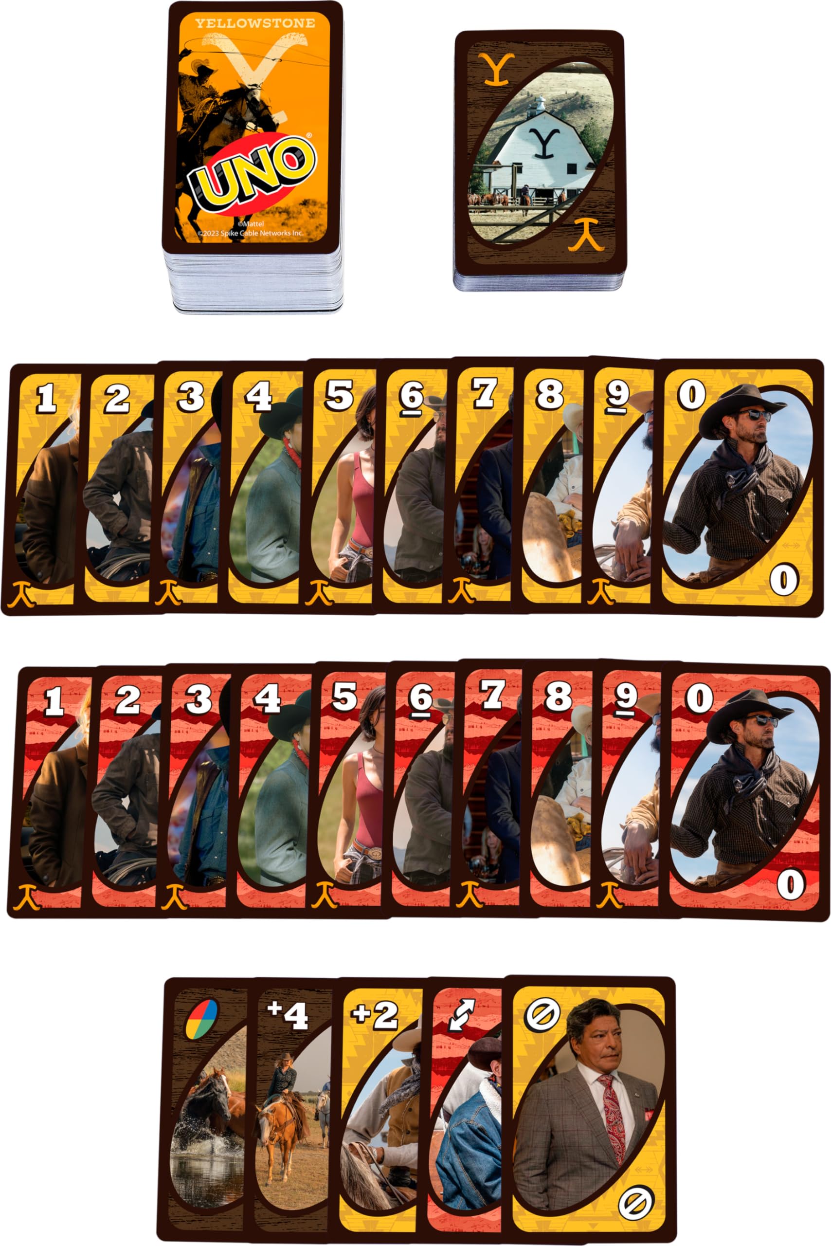 Foto 5 pulgar | Juego De Cartas Mattel Games Uno Yellowstone Para Niños Y Adultos Y Familia - Venta Internacional.