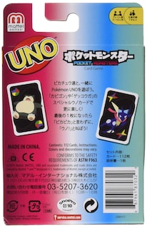 Foto 2 | Juego de Cartas Mattel Games Uno Pokémon 7+ Años - Venta Internacional