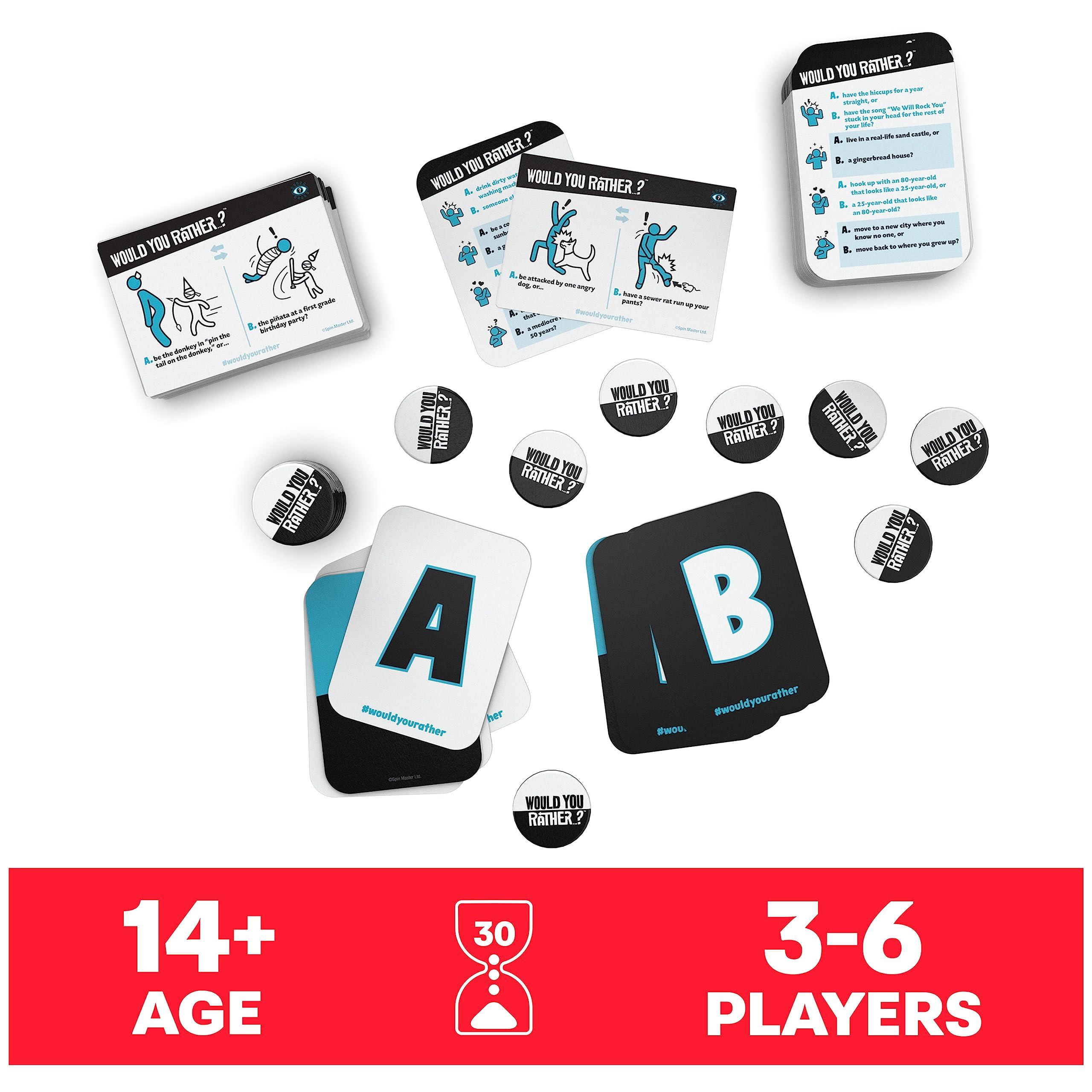 Foto 3 pulgar | Juego De Cartas Spin Master Games ¿qué Prefieres? Más De 14 Años - Venta Internacional.