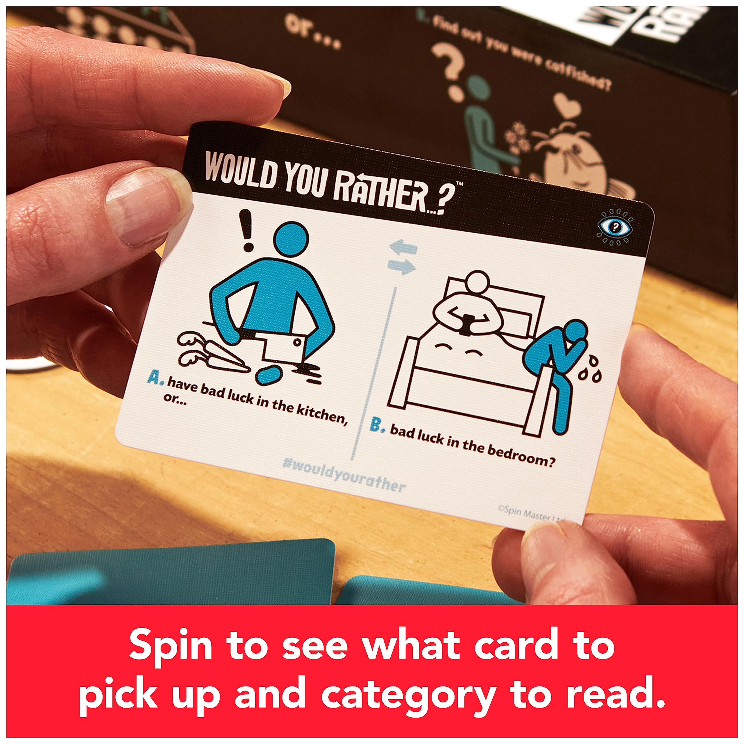 Foto 4 pulgar | Juego De Cartas Spin Master Games ¿qué Prefieres? Más De 14 Años - Venta Internacional.