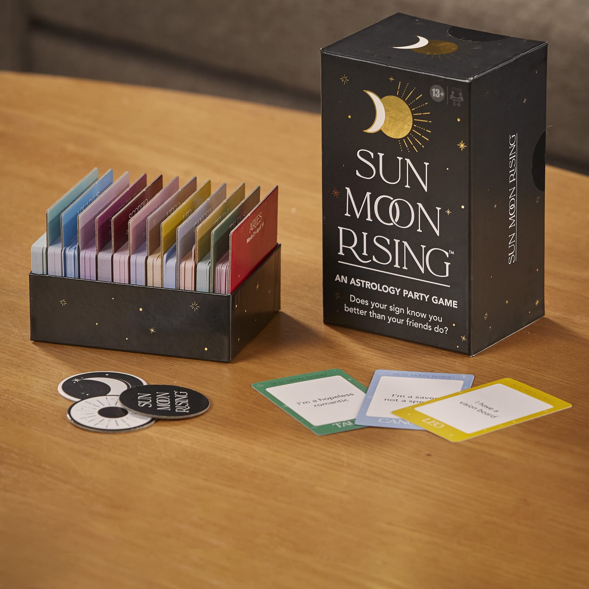 Foto 8 pulgar | Juego De Cartas Hasbro Gaming Sun Moon Rising Astrology Adults - Venta Internacional.