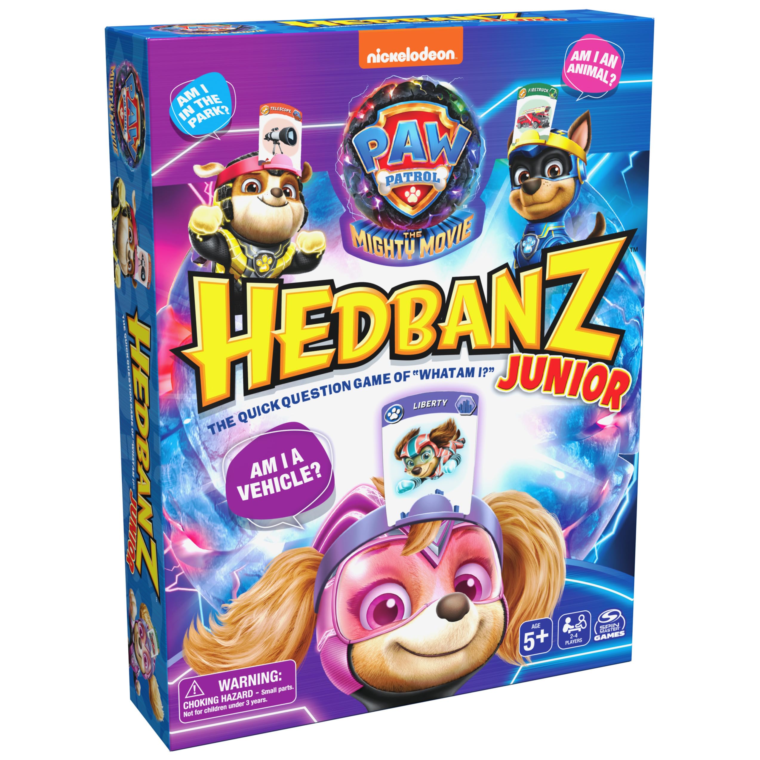 Juego Familiar Spin Master Hedbanz Junior Paw Patrol Desde Hace Más De 5 Años - Venta Internacional.