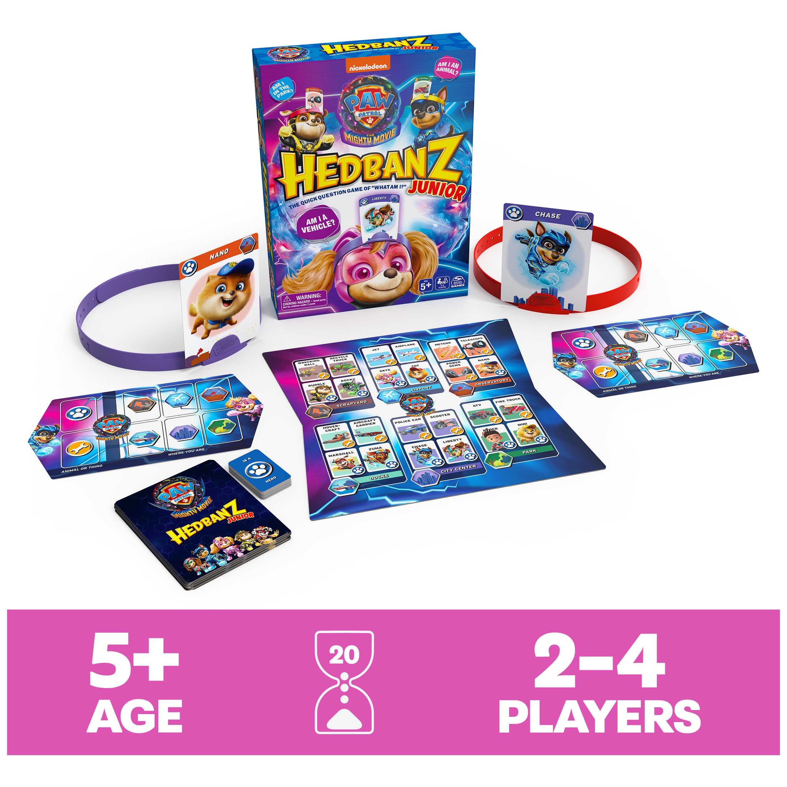 Foto 3 pulgar | Juego Familiar Spin Master Hedbanz Junior Paw Patrol Desde Hace Más De 5 Años - Venta Internacional.